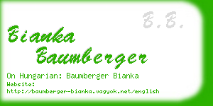 bianka baumberger business card